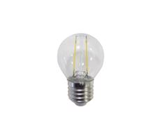 LED žárovka LED E27 G45 2W = 23W 230lm 3000K Teplá bílá 280° Filament GOLDLUX