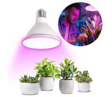 LED Žárovka pro růst rostlin PLANTY E27/9W/230V 1200K bílá