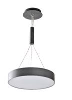 LED Závěsné svítidlo AZzardo Monza R pendant 40 black 3000K AZ2277 50W 4200lm 3000K IP20 40cm černé