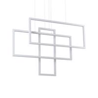 LED Závěsné svítidlo Ideal Lux FRAME SP RETTANGOLO BIANCO 253589 93W 9600lm 3000K IP20 103cm bílé