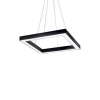 LED Závěsné svítidlo Ideal Lux Oracle D50 Square Nero 245676 35W 2300lm IP20 50cm hranaté černé