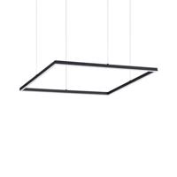 LED Závěsné svítidlo Ideal Lux ORACLE SLIM D70 SQUARE BK 3000K 259185 41W 3300lm 3000K IP20 70cm hranaté černé