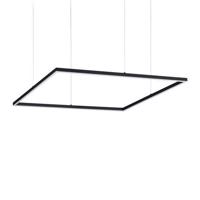 LED Závěsné svítidlo Ideal Lux ORACLE SLIM D90 SQUARE BK 3000K 259208 51W 4100lm 3000K IP20 85cm hranaté černé