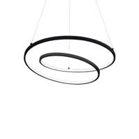 LED Závěsné svítidlo Ideal Lux OZ SP D60 NERO 269436 47W 5000lm 3000K IP20 60cm černé