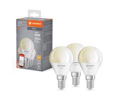 Ledvance SADA 3x LED Stmívatelná žárovka SMART+ P40 E14/4,9W/230V 2700K Wi-Fi - Ledvance