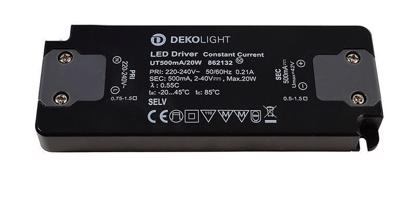 Light Impressions Deko-Light napájení FLAT, trafo 500mA 20W konstantní proud 500 mA IP20 2-40V DC 20,00 W 862132