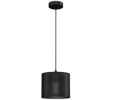 Lustr na lanku LOFT SHADE 1xE27/60W/230V pr. 18 cm černá