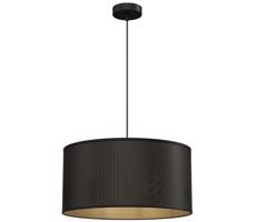 Lustr na lanku LOFT SHADE 1xE27/60W/230V pr. 40 cm černá/zlatá