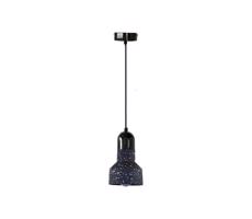 Lustr na lanku TERRAZZO 1xE27/60W/230V pr. 12 cm černá