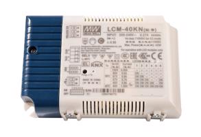 Meanwell napájení DIM, Multi CC, LCM-40KN - KNX konstantní proud 350/500/600/700/900/1050 mA IP20 stmívatelné 2-100 VDC 42,00 W 862175