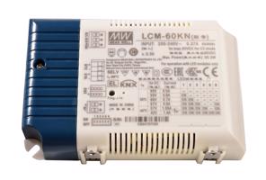 Meanwell napájení DIM, Multi CC, LCM-60KN - KNX konstantní proud 500/600/700/900/1050/1400 mA IP20 stmívatelné 2-90 VDC 60,3 W 862176