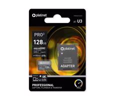 MicroSDXC 128GB U3 Pro A1 90MB/s + SD adaptér