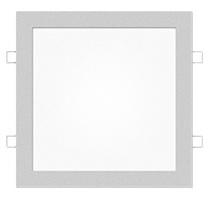 Mivvy LED podhledové svítidlo SLIM GRANITE GREY (SILVER) 300x300 mm 30W/3000K SLM30303KG Teplá bílá