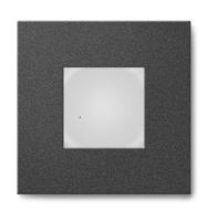 Mivvy LED vestavné nástěnné svítidlo SOLO BLACK A 80x80x26mm 1-3W/3000K SOLA3W3KB Teplá bílá