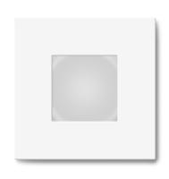 Mivvy LED vestavné nástěnné svítidlo SOLO WHITE A 80x80x26mm 1-3W/3000K SOLA3W3KW Teplá bílá