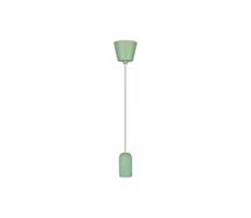 Napájecí kabel 1xE27/60W/230V beton/zelená