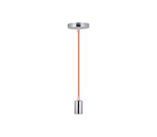 Napájecí kabel 1xE27/60W/230V oranžová/lesklý chrom