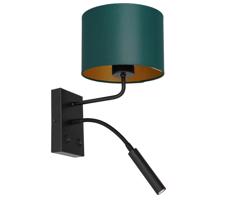 Nástěnná lampa ARDEN 1xE27/60W+1xG9/8W/230V zelená/zlatá