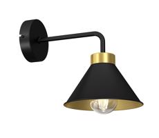 Nástěnná lampa DEMET 1xE27/60W/230V černá/zlatá