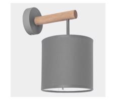 Nástěnná lampa DEVA 1xE27/15W/230V šedá/dřevo