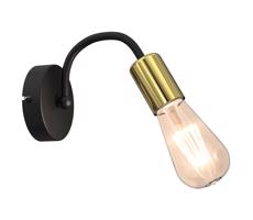 Nástěnná lampa DOW 1xE27/60W/230V černá/zlatá