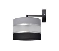 Nástěnná lampa HELEN 1xE27/60W/230V černá/šedá/stříbrná