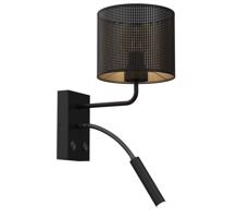 Nástěnná lampa LOFT SHADE 1xE27/60W+1xG9/8W/230V černá/zlatá