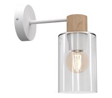 Nástěnná lampa MADERA 1xE27/60W/230V bílá/dřevo