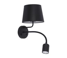 Nástěnná lampa MAJA 1xE27/15W/230V + 1xGU10/10W/230V černá