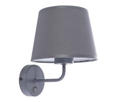 Nástěnná lampa MAJA 1xE27/15W/230V šedá