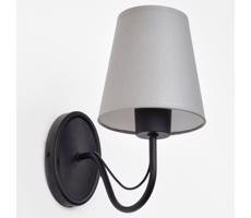 Nástěnná lampa MALBO 1xE27/15W/230V šedá/černá