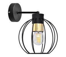 Nástěnná lampa STARLIGHT 1xE27/15W/230V černá/zlatá