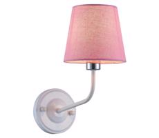 Nástěnná lampa YORK 1xE14/60W/230V růžová/bílá