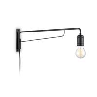 Nástěnné svítidlo Ideal Lux Triumph AP1 Nero 242392 E27 1x60W IP20 jednoramenné černé