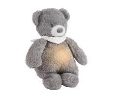 Nattou usínaček plyšový hudební se světýlkem a senzorem pláče 4v1 Sleepy Bear Grey