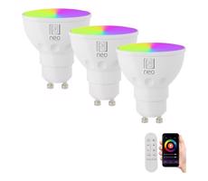 NEO LITE sada 3x Smart žárovka LED GU10 6W RGB+CCT, stmívatelná, WiFi, Beacon, DO