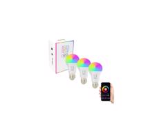 NEO LITE SMART sada 3x žárovka LED E27 11W RGB+CCT barevná a bílá, stmívatelná, Wi-Fi, TUYA