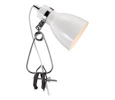 Nordlux Nordlux - Stolní lampa s klipem CYCLONE 1xE14/15W/230V bílá