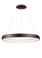 Nova Luce LED závěsné svítidlo Albi ve dvou velikostech a třech barvách - pr. 610 x 60 x 1140 mm, 50 W, 3000 K, hnědé NV 8105608