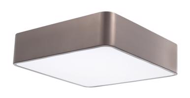 Nova Luce Moderní přisazené stropní svítidlo Ragu - 4 x 10 W, 460 x 460 mm, bronz NV 866606