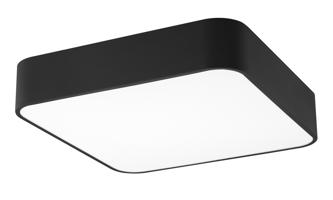 Nova Luce Moderní přisazené stropní svítidlo Ragu - 4 x 10 W, 460 x 460 mm, černá NV 866607