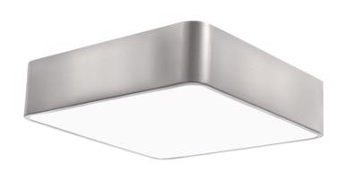 Nova Luce Moderní přisazené stropní svítidlo Ragu - 4 x 10 W, 460 x 460 mm, nikl NV 866608