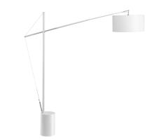 Nova Luce Nadčasová stojací lampa Traccia s extra dlouhým ramenem - 1 x 40 W, bílá NV 41455402