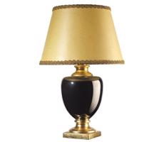 ONLI ONLI - Stolní lampa MOZART 1xE27/22W/230V černá/zlatá 75 cm