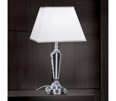 Orion Orion LA 4-1201 - Křišťálová stolní lampa VERONIQUE 1xE27/60W/230V bílá/chrom