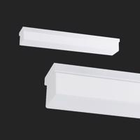 OSMONT 51425 SYLVIA 2 stropní/nástěnné skleněné svítidlo bílá IP44 3000 K 18W LED