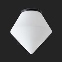 OSMONT 61257 AFRA stropní/nástěnné skleněné svítidlo černá / bílá IP65 3000 K 20W LED