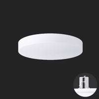 OSMONT 65112 DELIA V2 stropní/nástěnné plastové polovestavné svítidlo bílá IP44 3000 K 27W LED nouzové kombinované 3 h