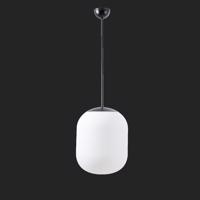 OSMONT 66900 TANIA P1 závěsné skleněné svítidlo černá / bílá IP40 4000 K 27W LED