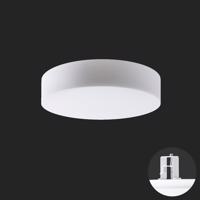 OSMONT 67157 ERIS V4 stropní/nástěnné skleněné polovestavné svítidlo bílá IP44 3000 K 35W LED nouzové kombinované 3 h